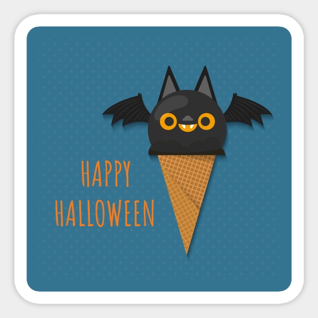 Flittermouse Halloween Face Gift Sticker by nicholsoncarson4